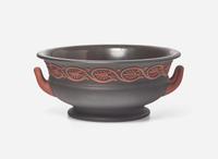 A Wedgwood Black Basalt Handled Bowl, UK, early 19th century