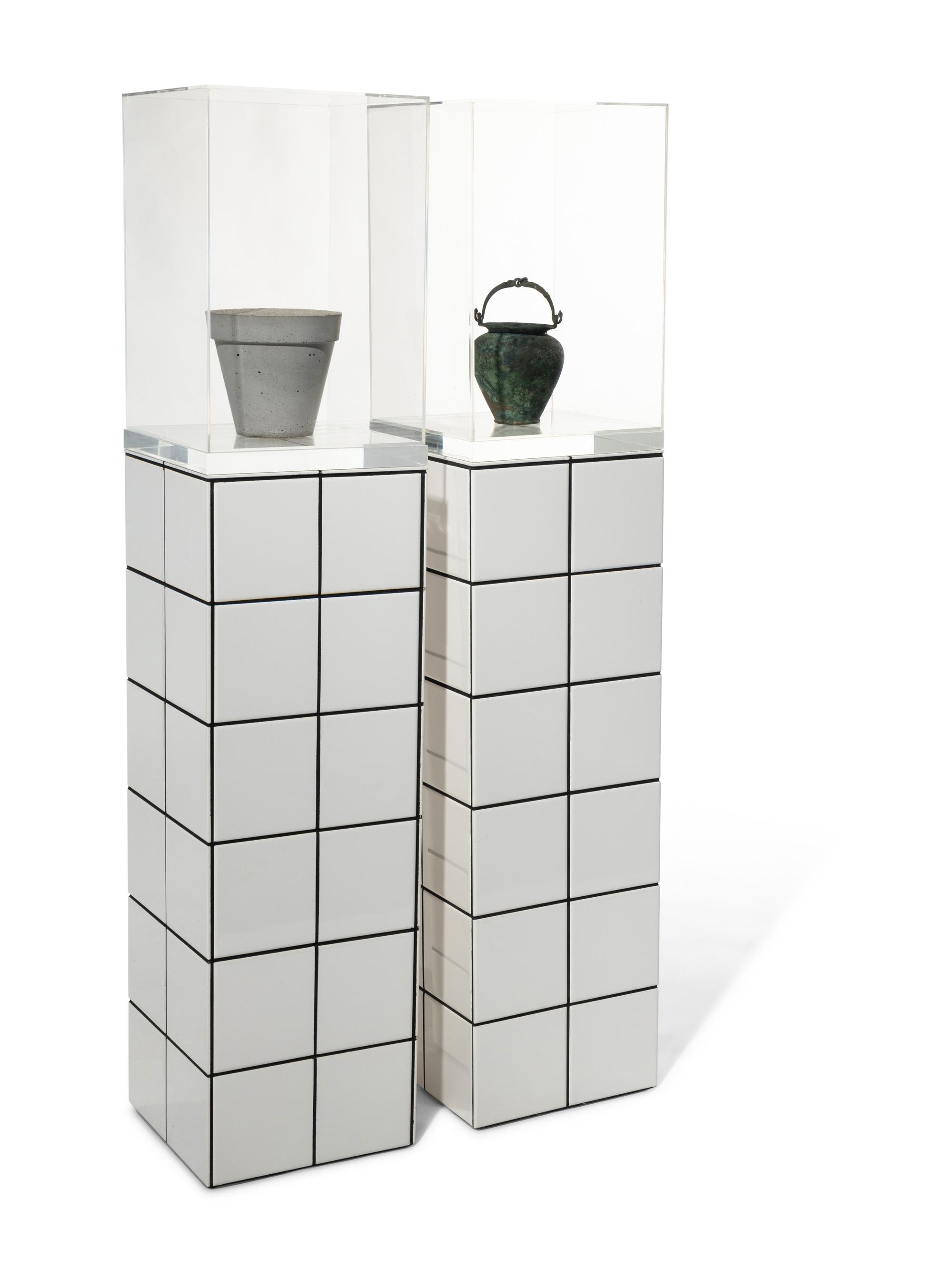 Béton Nu and Étrusque (two Stèles), 1974-1980