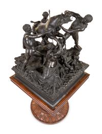 An Italian Bronze Figural Group After the Antique