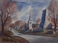 Fred Wagner, (Wisconsin, 20th century), Cedarburg Street Scene