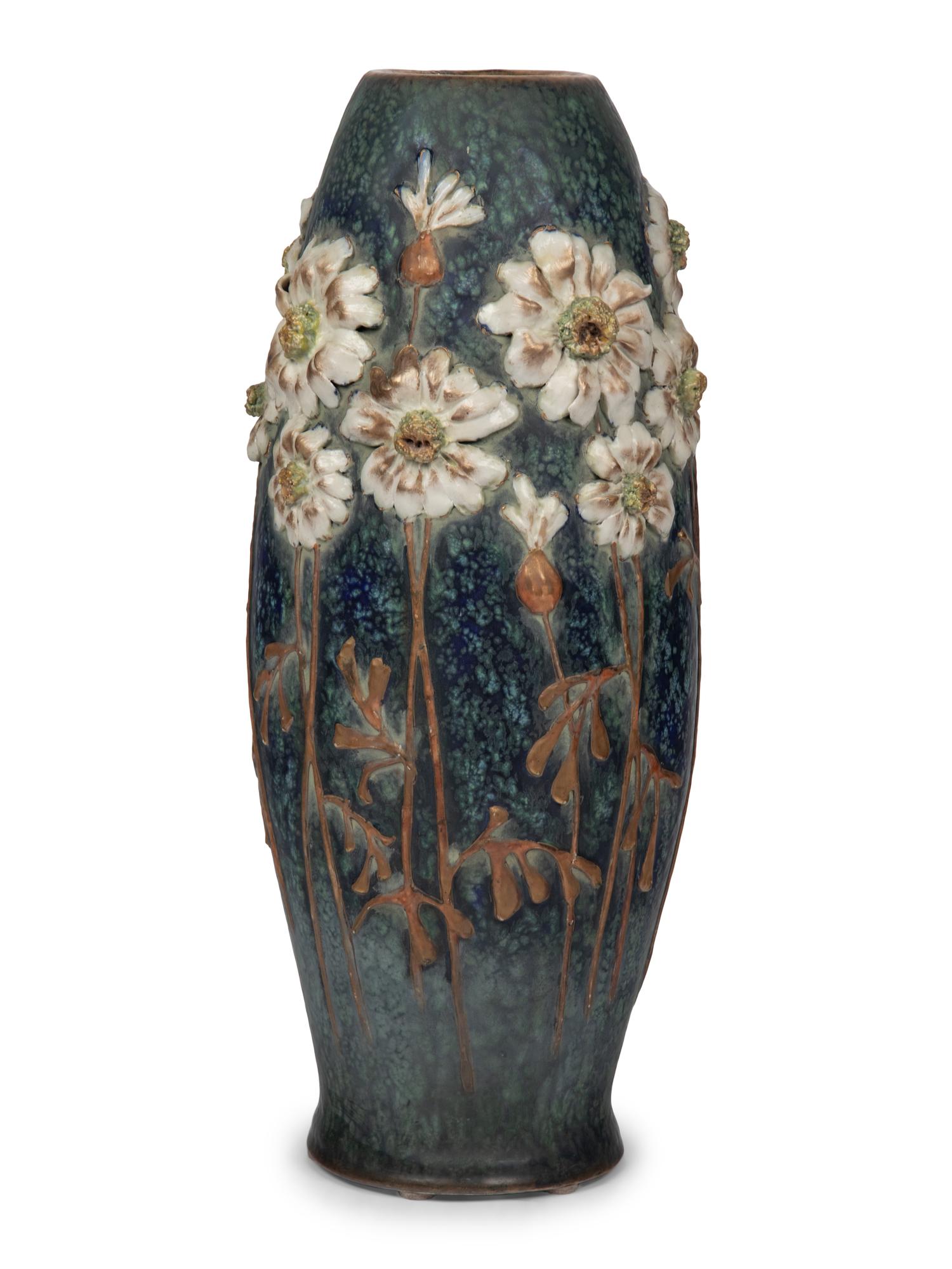 A Large Austrian Amphora Earthenware Vase