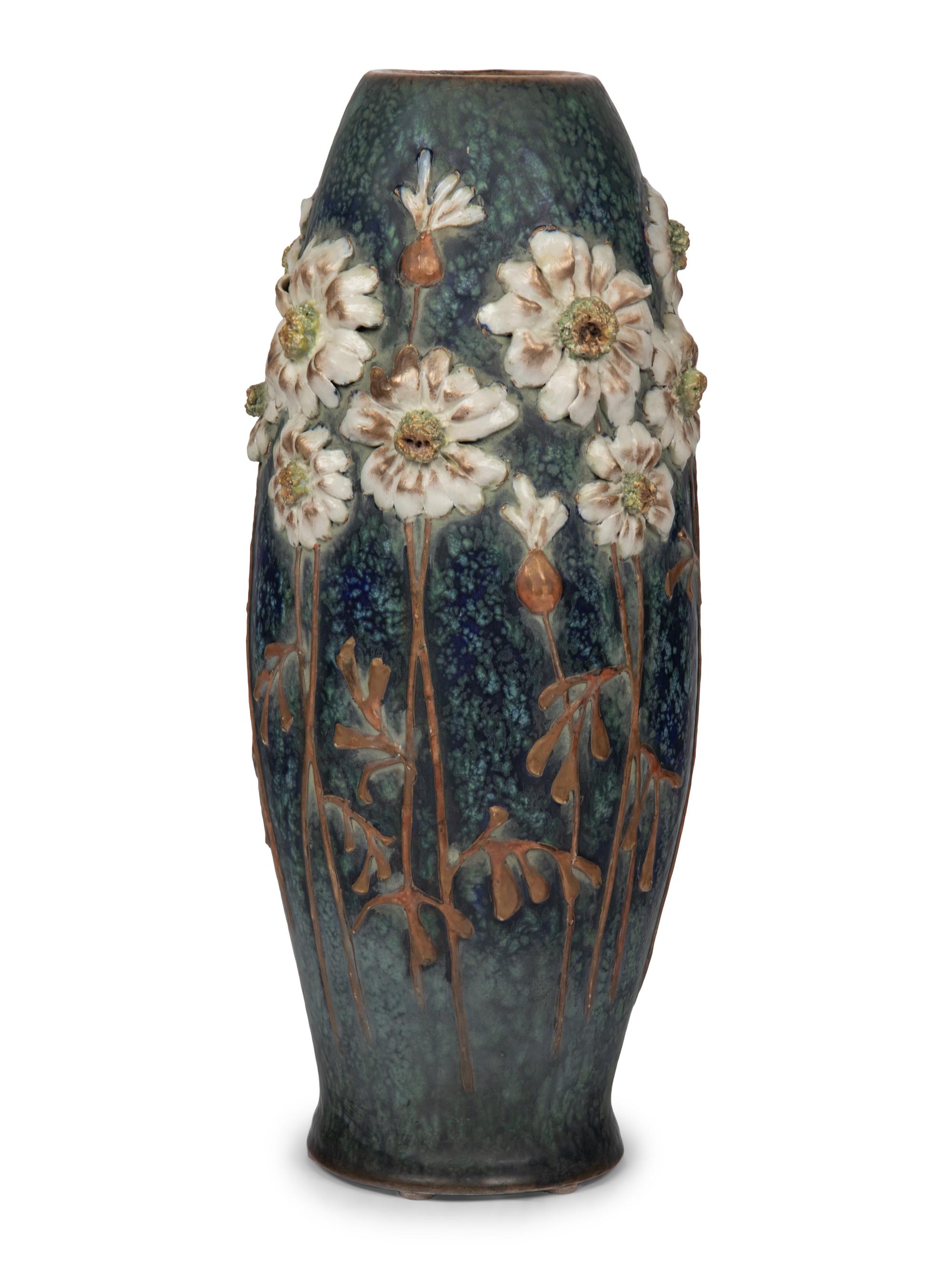 A Large Austrian Amphora Earthenware Vase