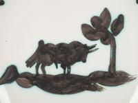 A pair of ceramics ( Taureau sous l’Arbre; Picador )(A.R. 159-160)