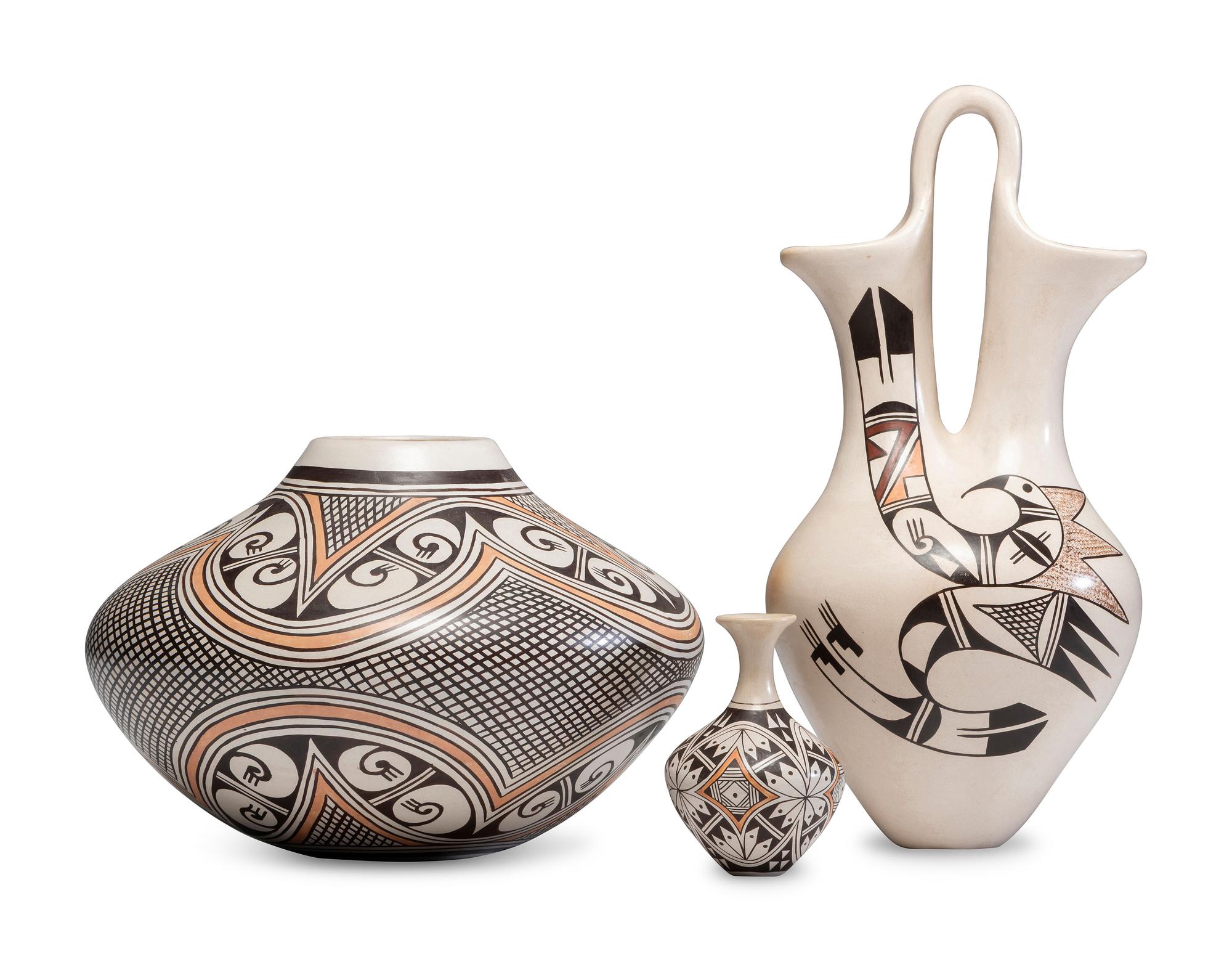 Pottery Wedding Vase and Jars