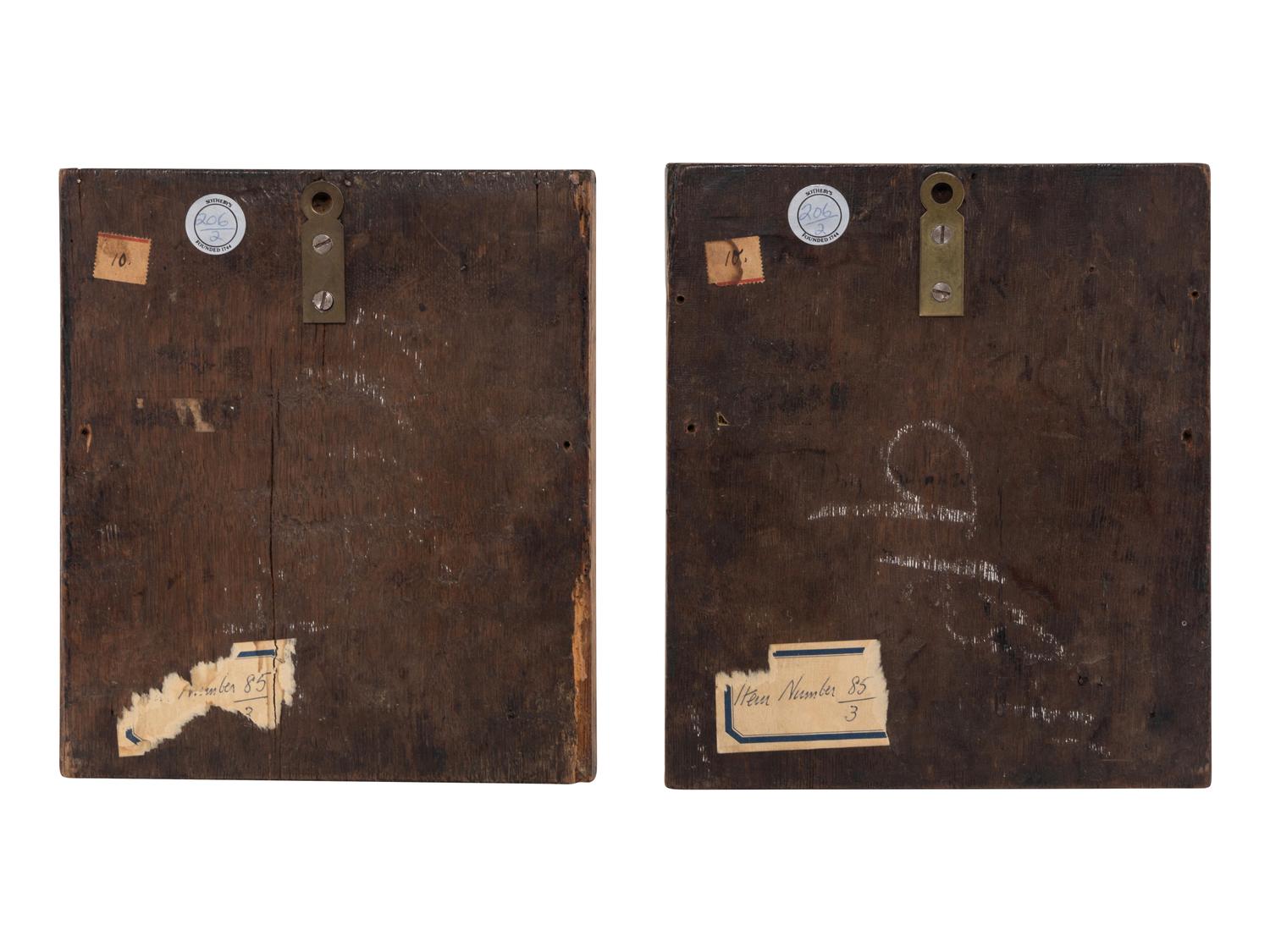 Two South Netherlandish Gilt Decorated Carved Alabaster Relief Plaques