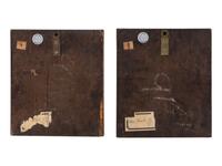 Two South Netherlandish Gilt Decorated Carved Alabaster Relief Plaques