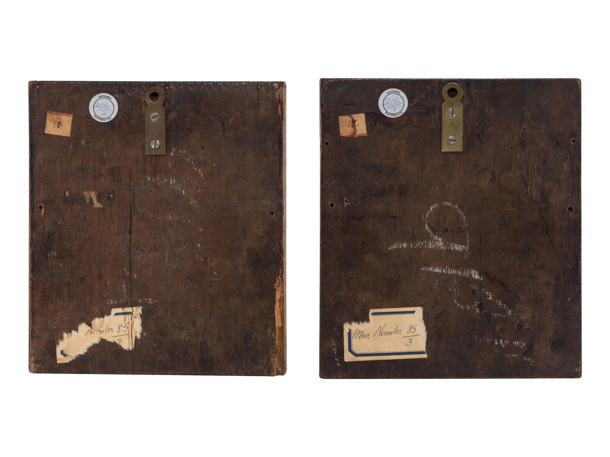 Two South Netherlandish Gilt Decorated Carved Alabaster Relief Plaques