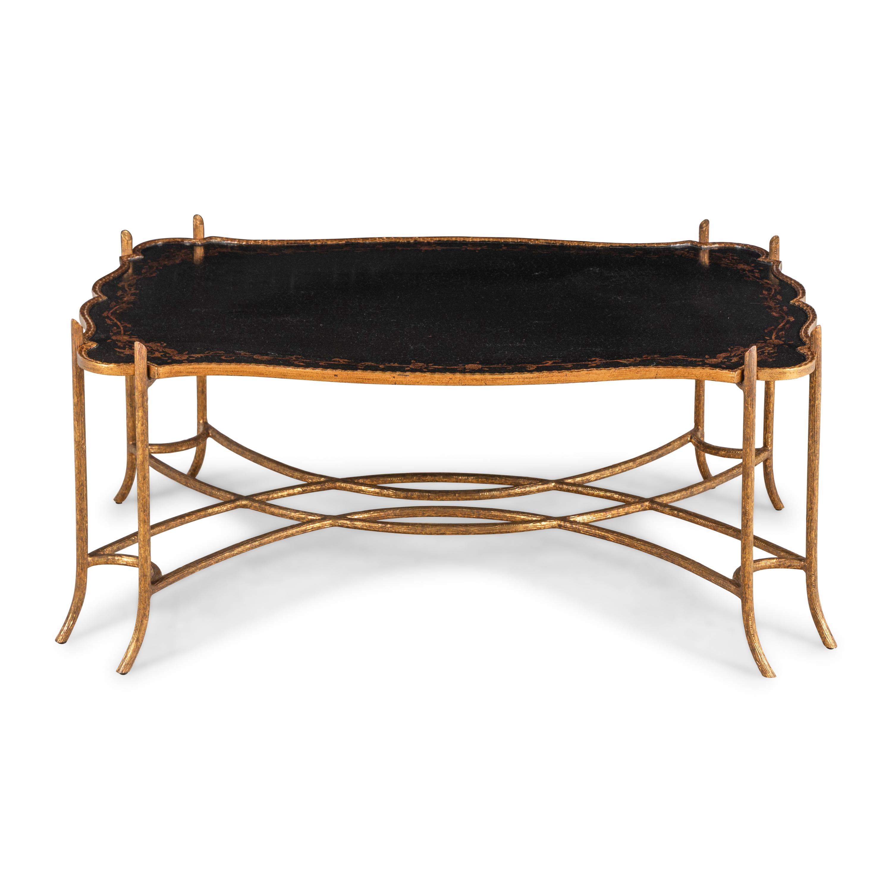A Dennis & Leen Chinoiserie Decorated Low Table