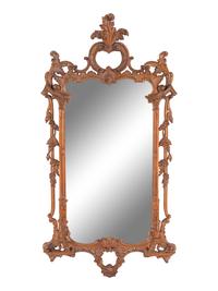 A Chinese Chippendale Style Carved Mirror