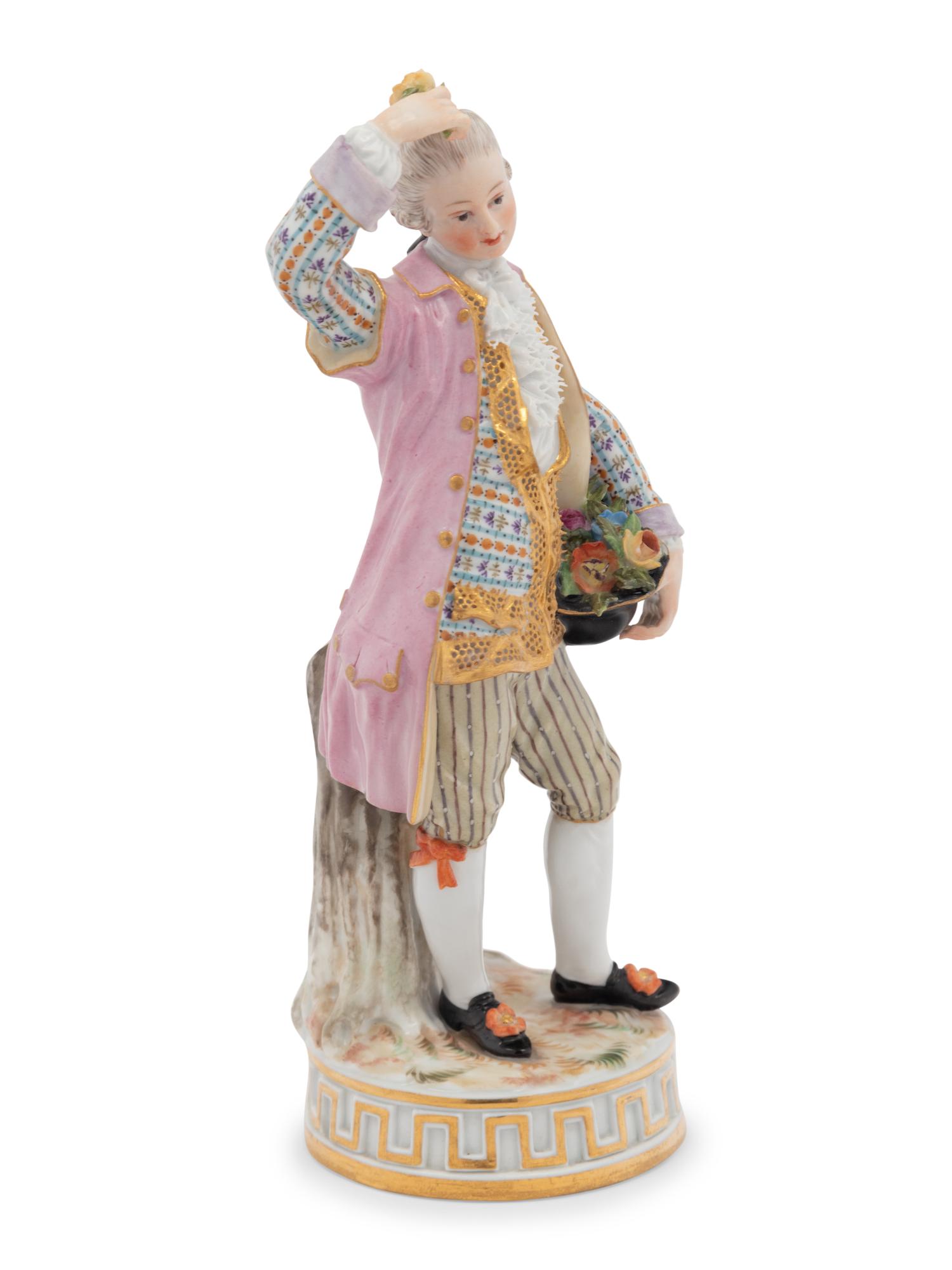 A Meissen Porcelain Figure of a Gentleman
