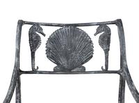 Four Wrought Iron Armchairs