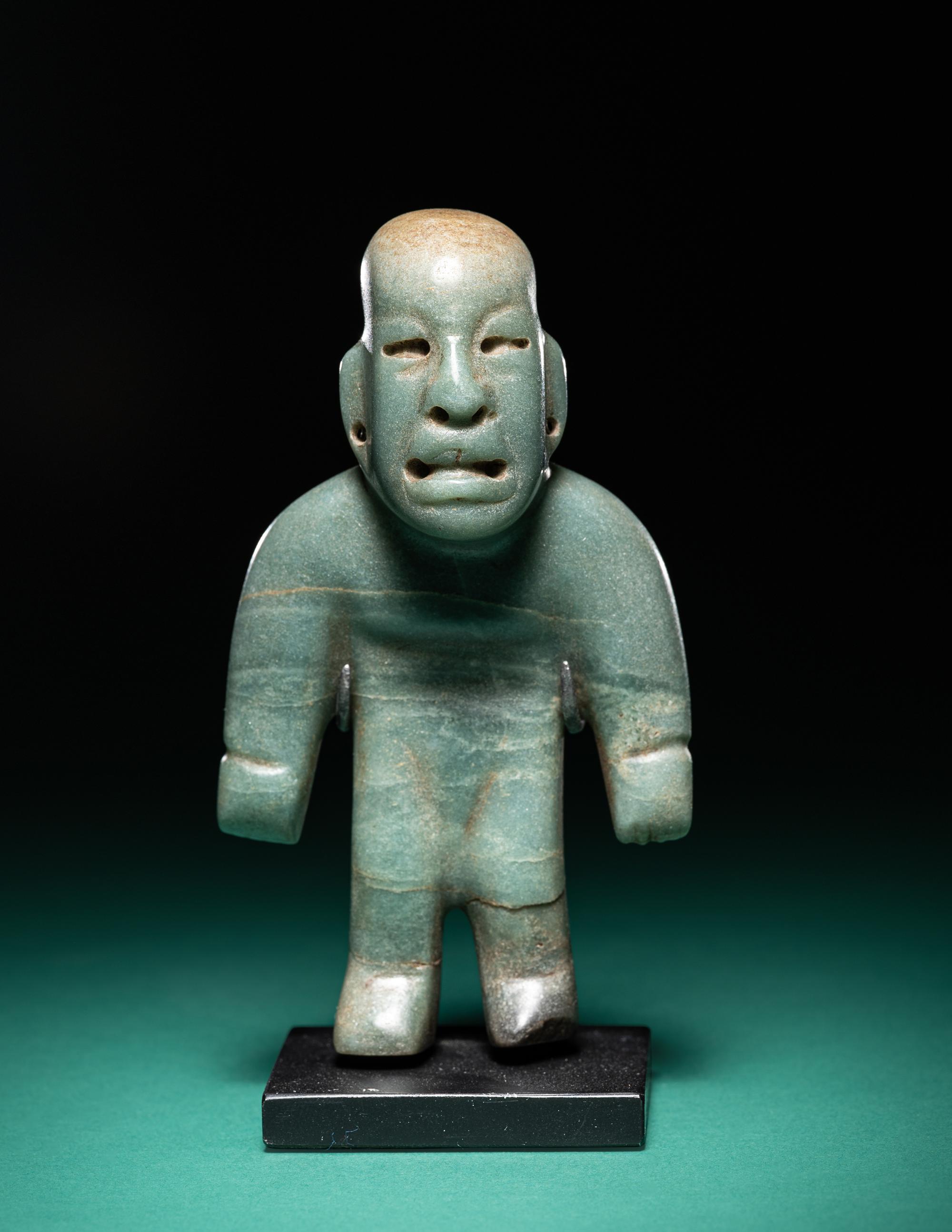 An Olmec Jade Standing Figure