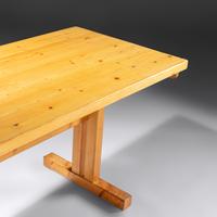Dining / Work Table with Leaf and Stool, c. 1960 for Les Arcs, Savoie