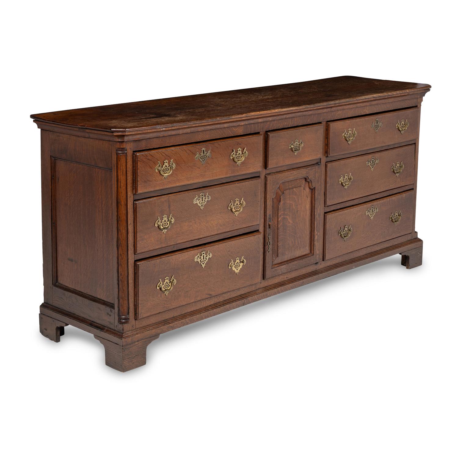 A George II Oak Dresser Cabinet