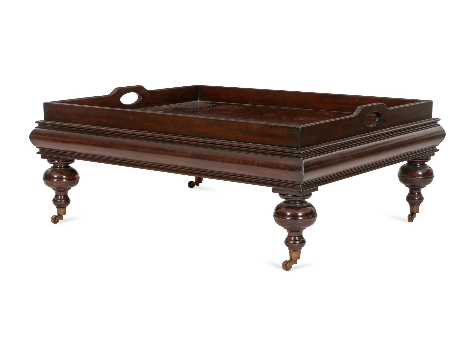 A Ralph Lauren Mahogany Cocktail Table