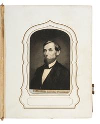 [CIVIL WAR]. Album containing 40+ CDV engravings of Union and Confederate leaders. New York: Elias Dexter, ca 1860s.
