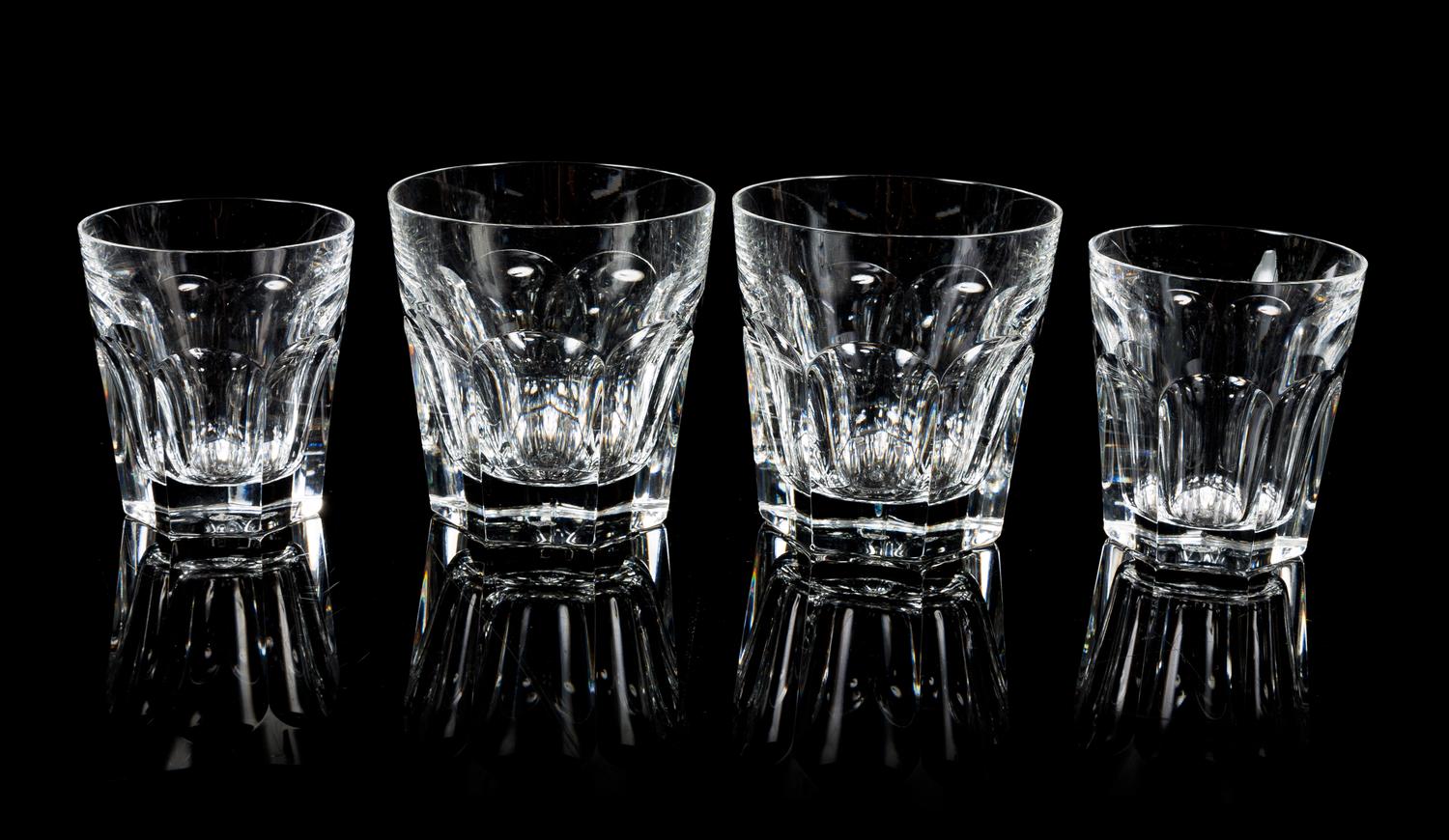Baccarat, a group of drinkware