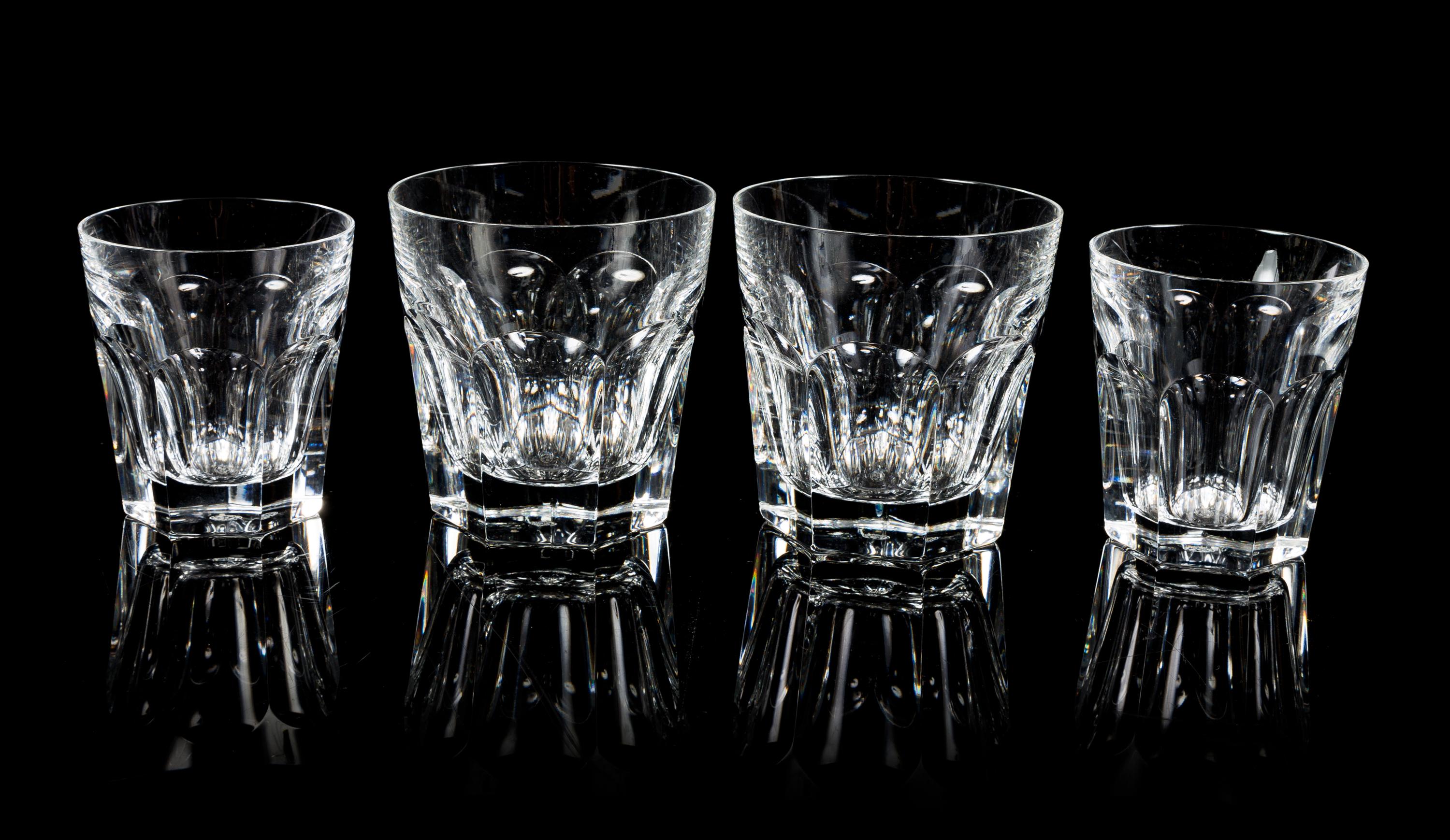 Baccarat, a group of drinkware
