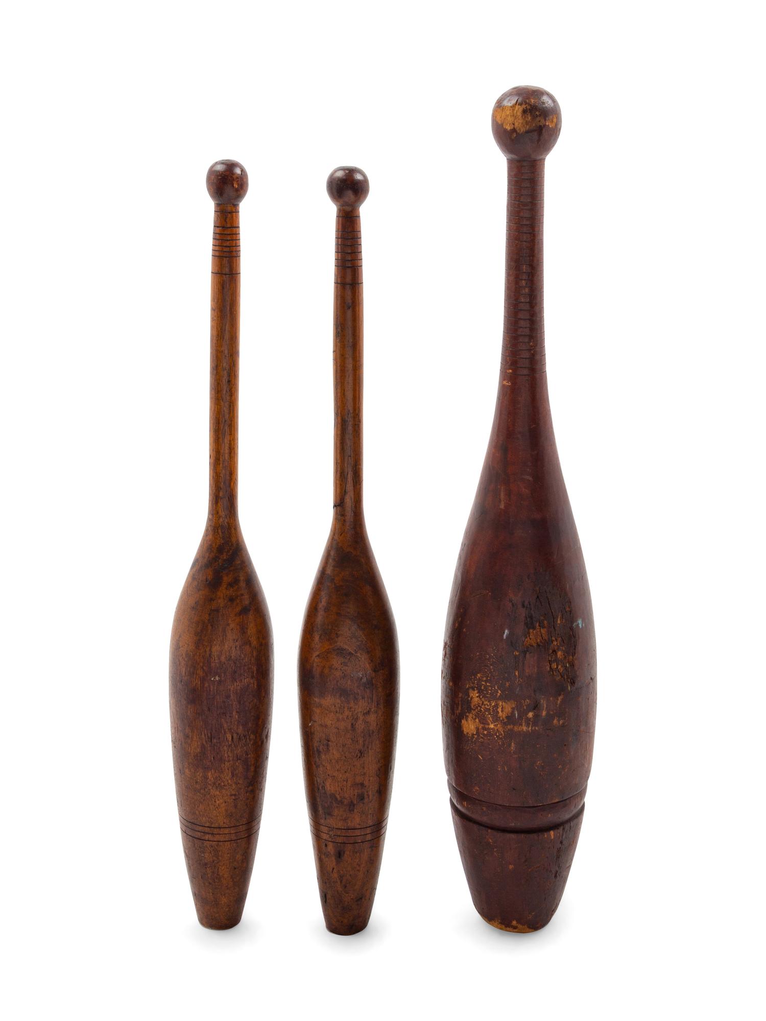 Three Juggling Pins or Indian Clubs