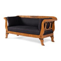 A Biedermeier Fruitwood Sofa