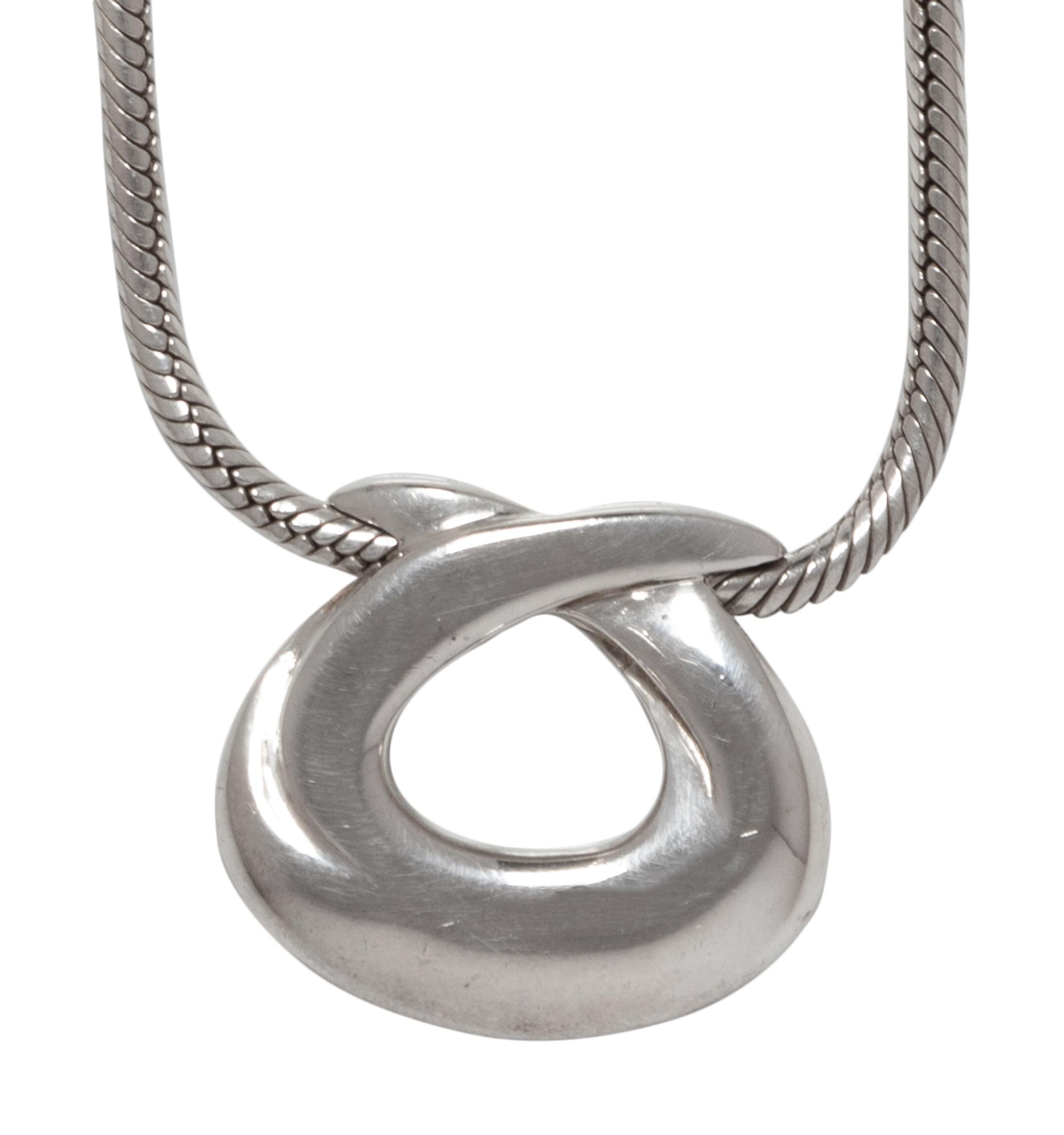 Hermès Sterling Silver Necklace