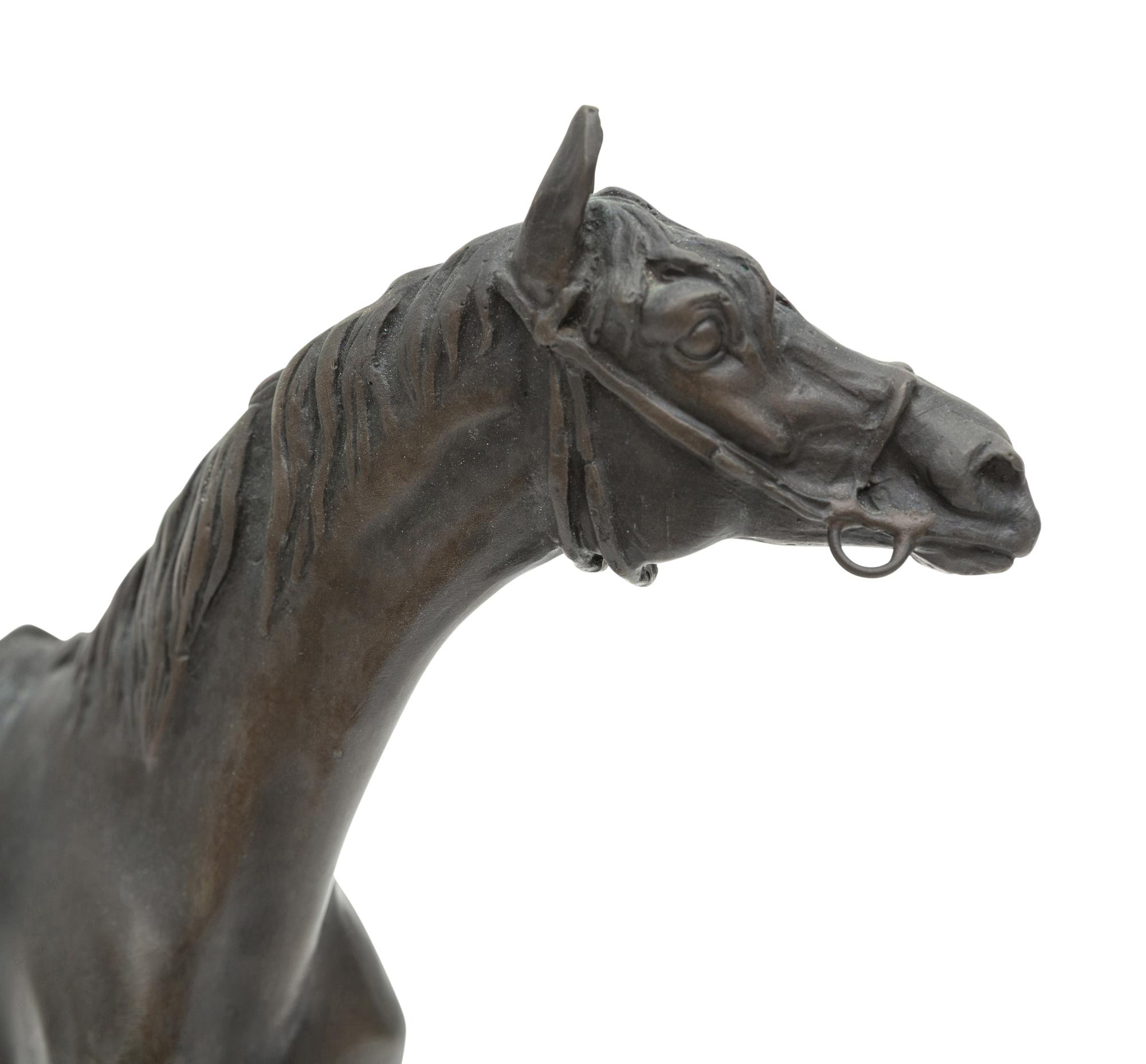A Bronze Equine Sculpture After Jules Moigniez (French, 1835-1894)