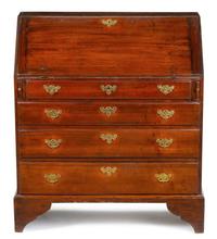 Queen Anne cherrywood slant-front desk late 18th century