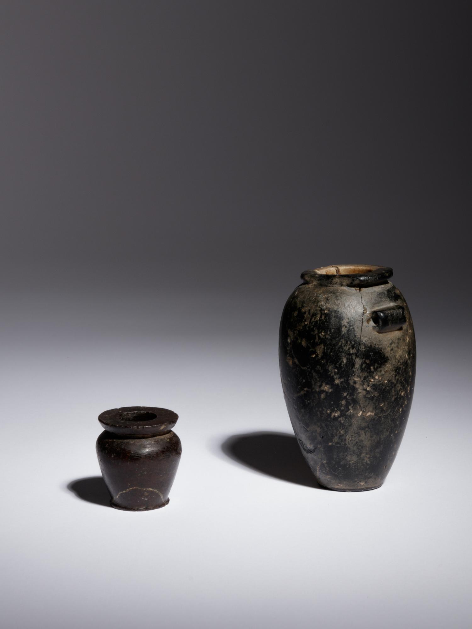 Two Egyptian Granite Vessels