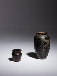 Two Egyptian Granite Vessels