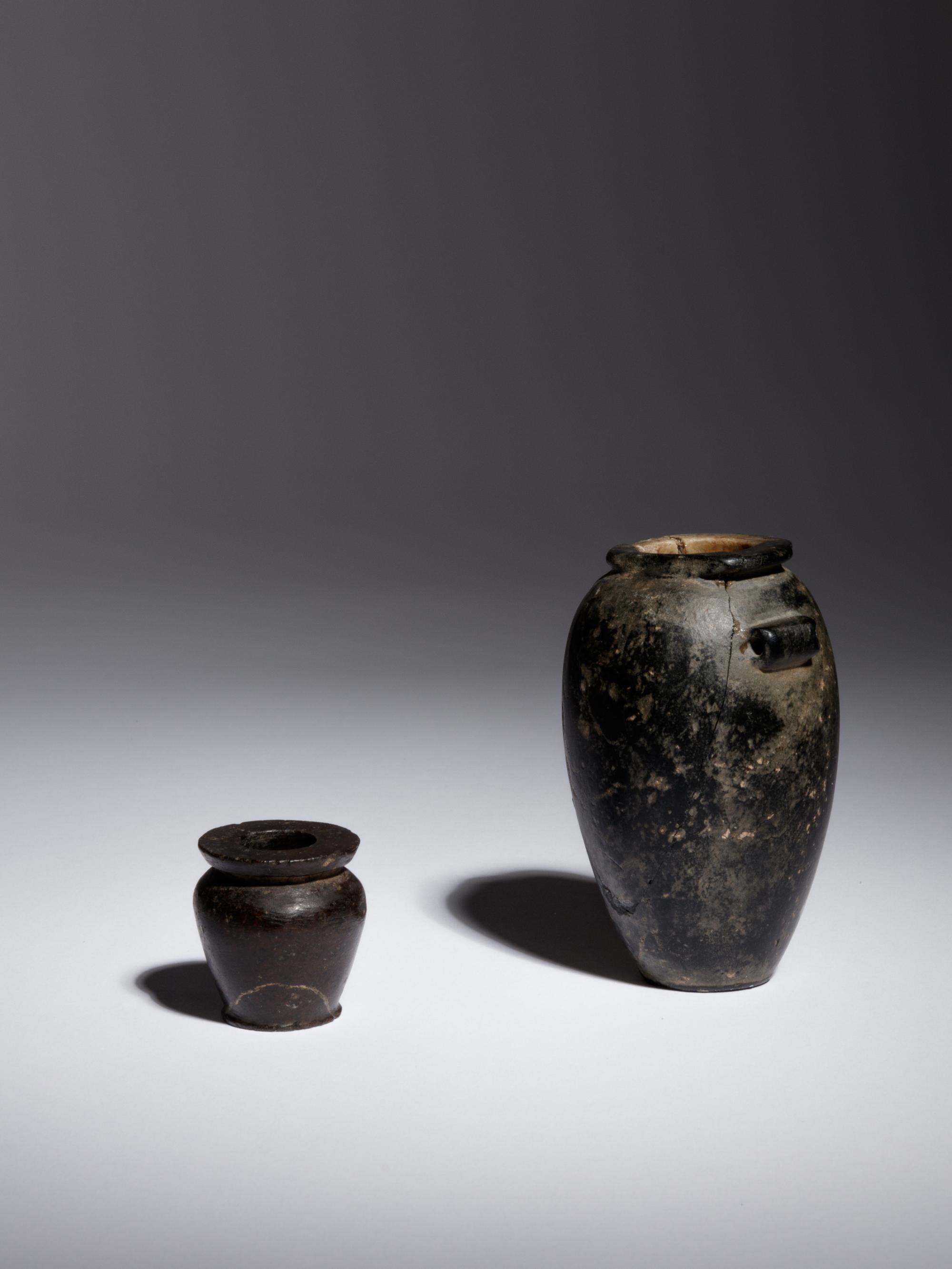 Two Egyptian Granite Vessels