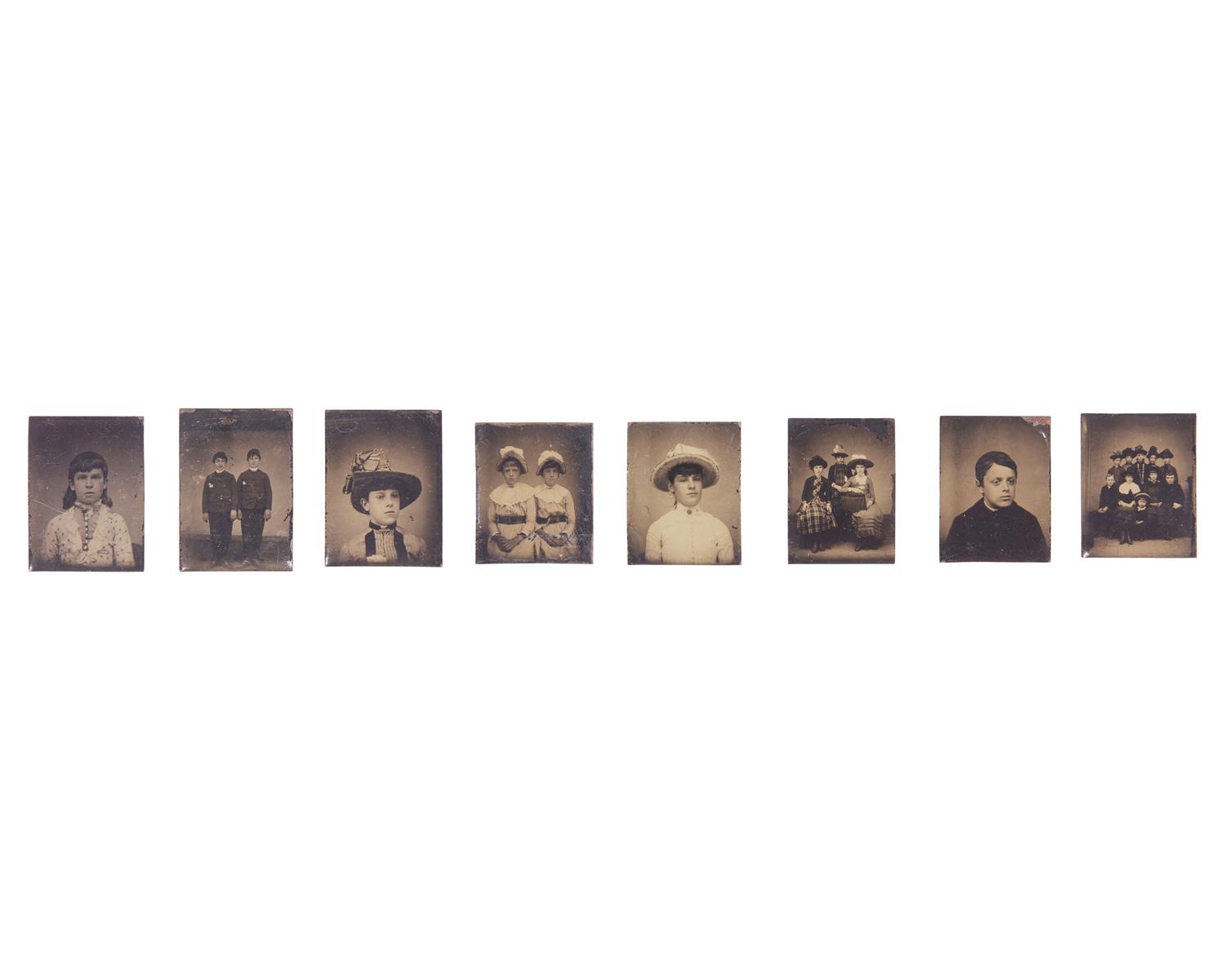 An Assorted Collection of Daguerreotypes, Tintypes, Ambrotype, and Lantern Slide Plates of Sayre Family Interest