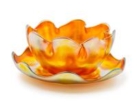Scalloped Bowl and Under Plate