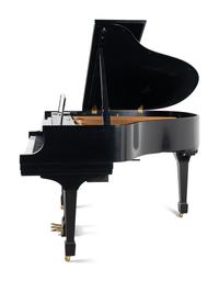 A Steinway and Sons Black Lacquer Model S Baby Grand Piano