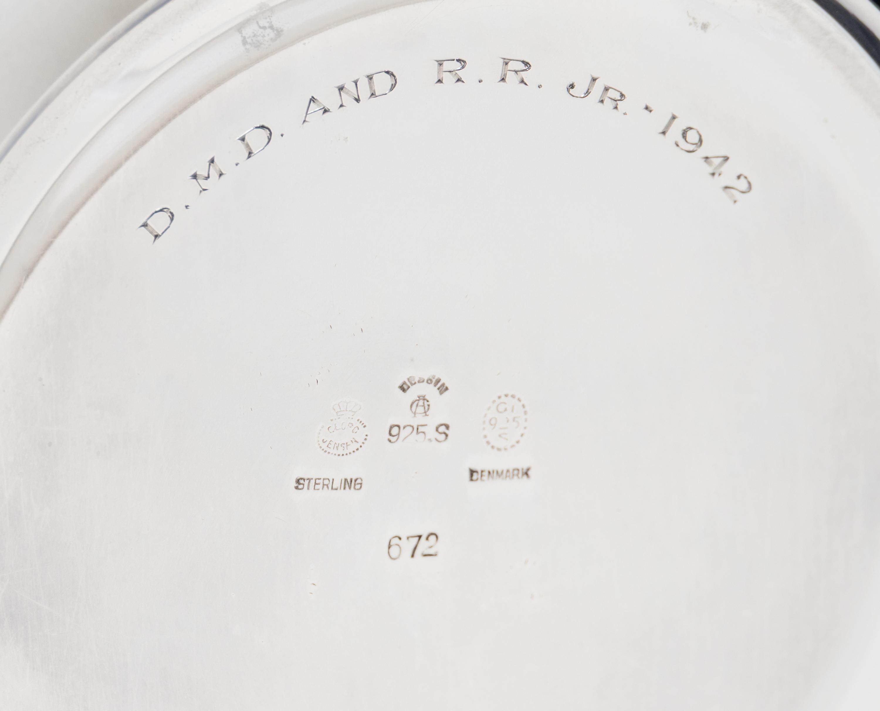 A Georg Jensen Four-Piece Silver Tea and Coffee Service