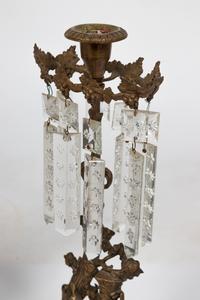 A Pair of Victorian Brass Girandoles