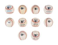 A Massive Group of 58 Single Signed Autograph Hall of Fame Baseballs (Beckett Authentication Services Certified),