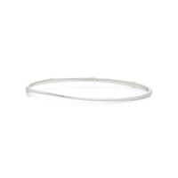 ANNA SHEFFIELD, WHITE GOLD AND DIAMOND 'CELESTINE THREE CLUSTER' BANGLE BRACELET