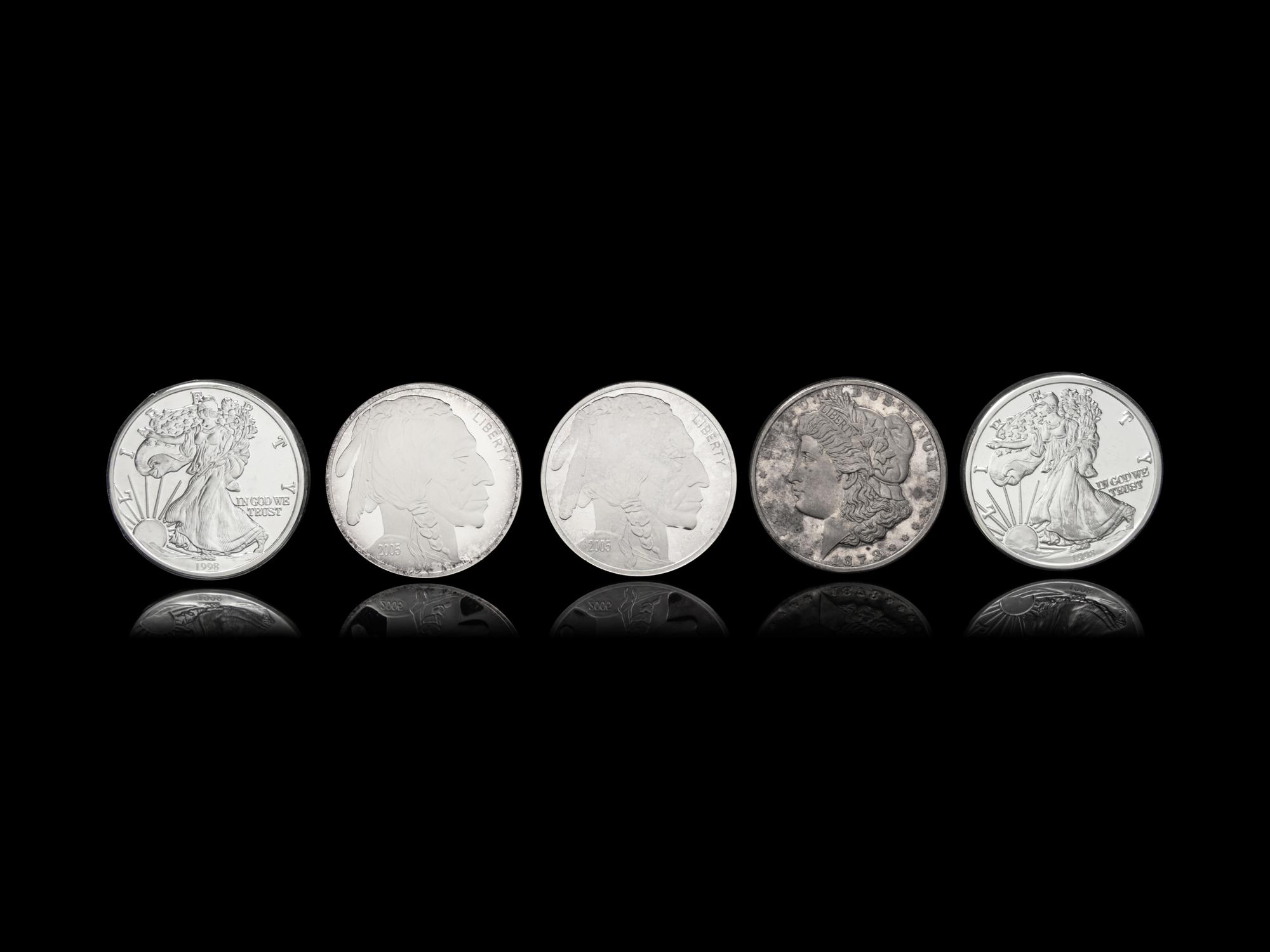 [PRIVATE ISSUE] Five 1-Pound Silver Rounds