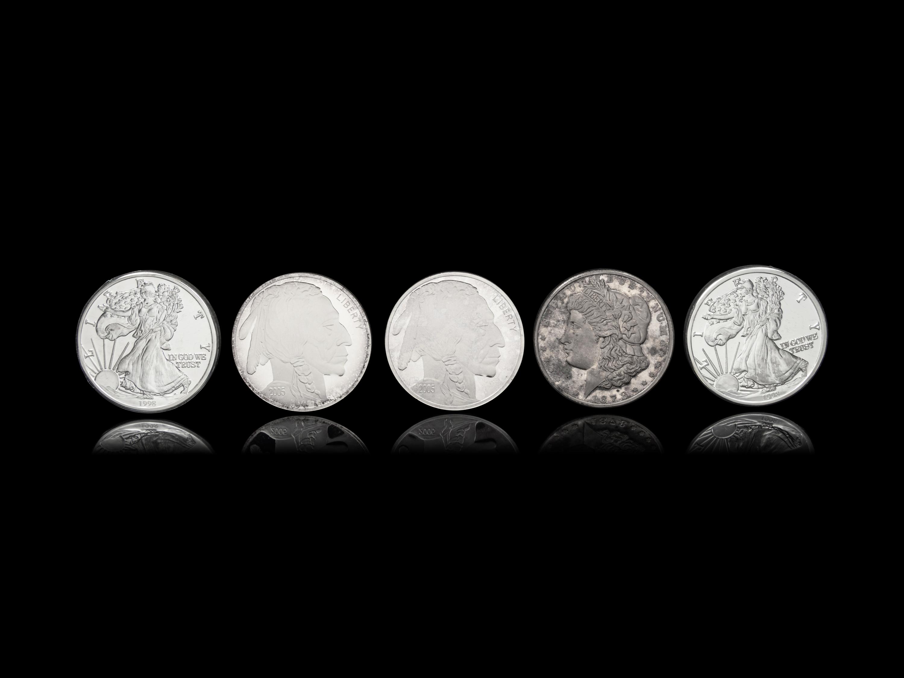[PRIVATE ISSUE] Five 1-Pound Silver Rounds