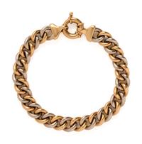 YELLOW GOLD AND PLATINUM BRACELET