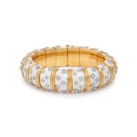 TIFFANY & CO., SCHLUMBERGER, ENAMEL AND DIAMOND BANGLE BRACELET