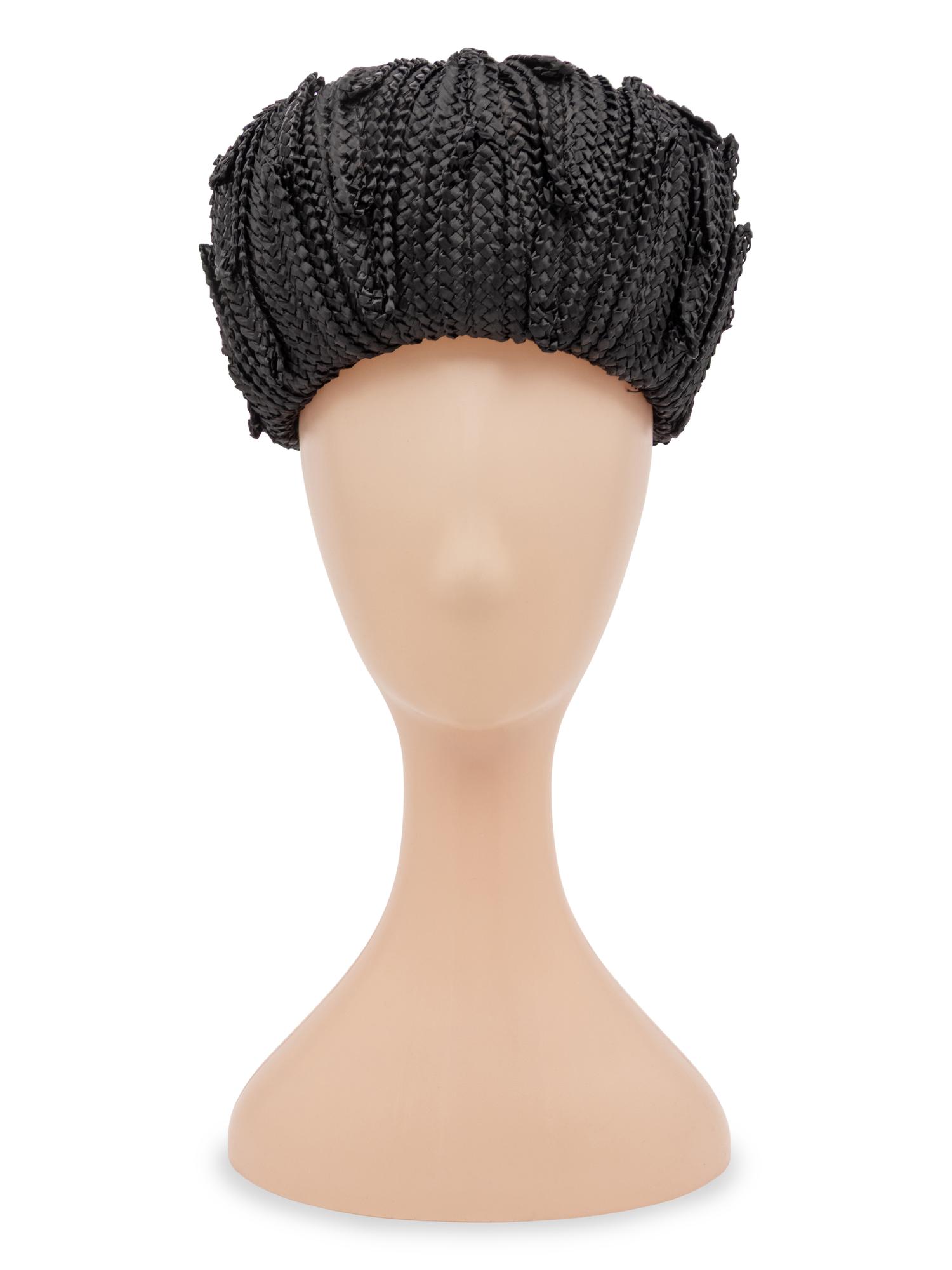 Halston, Braided Raffia Hat