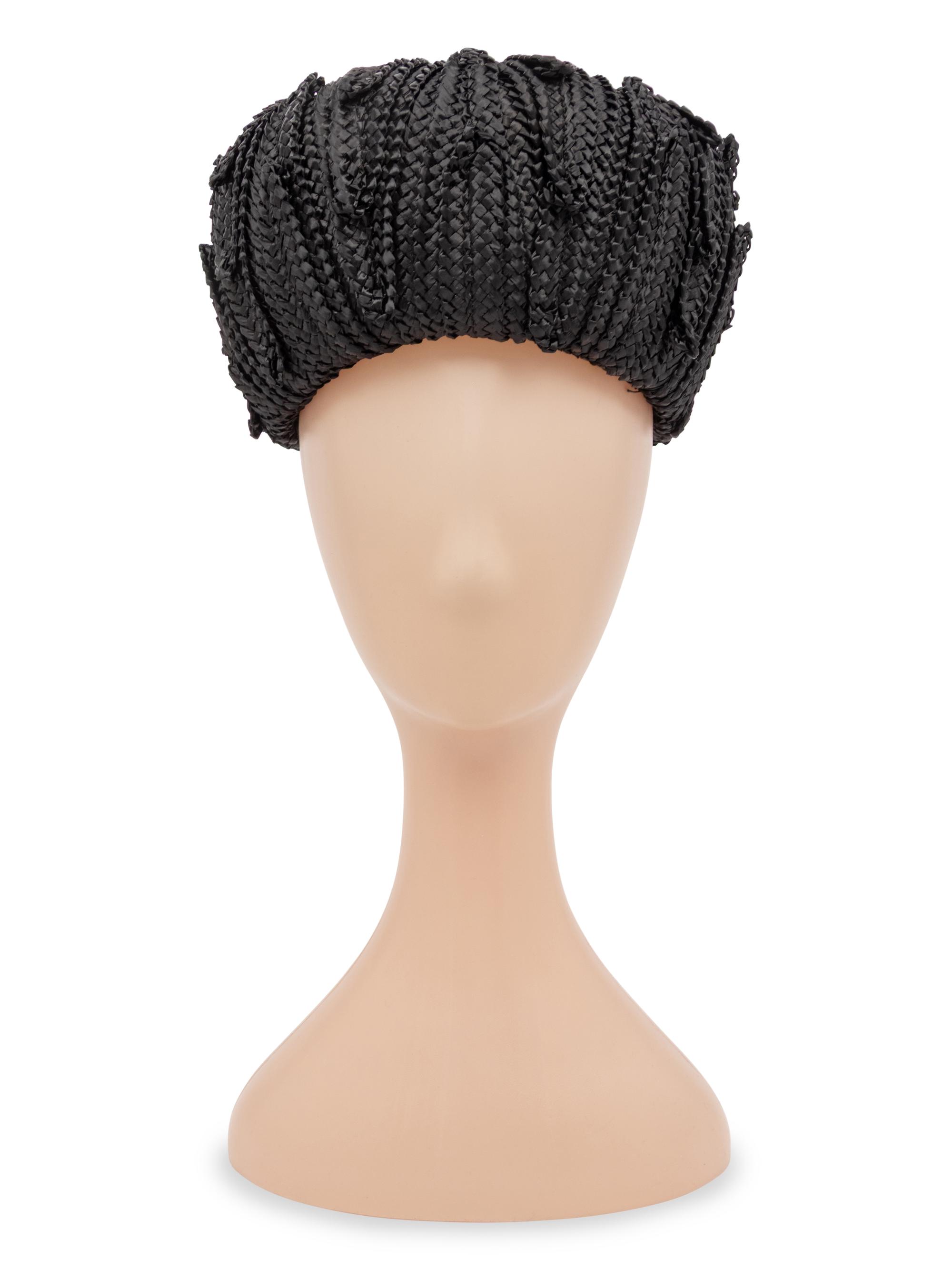 Halston, Braided Raffia Hat