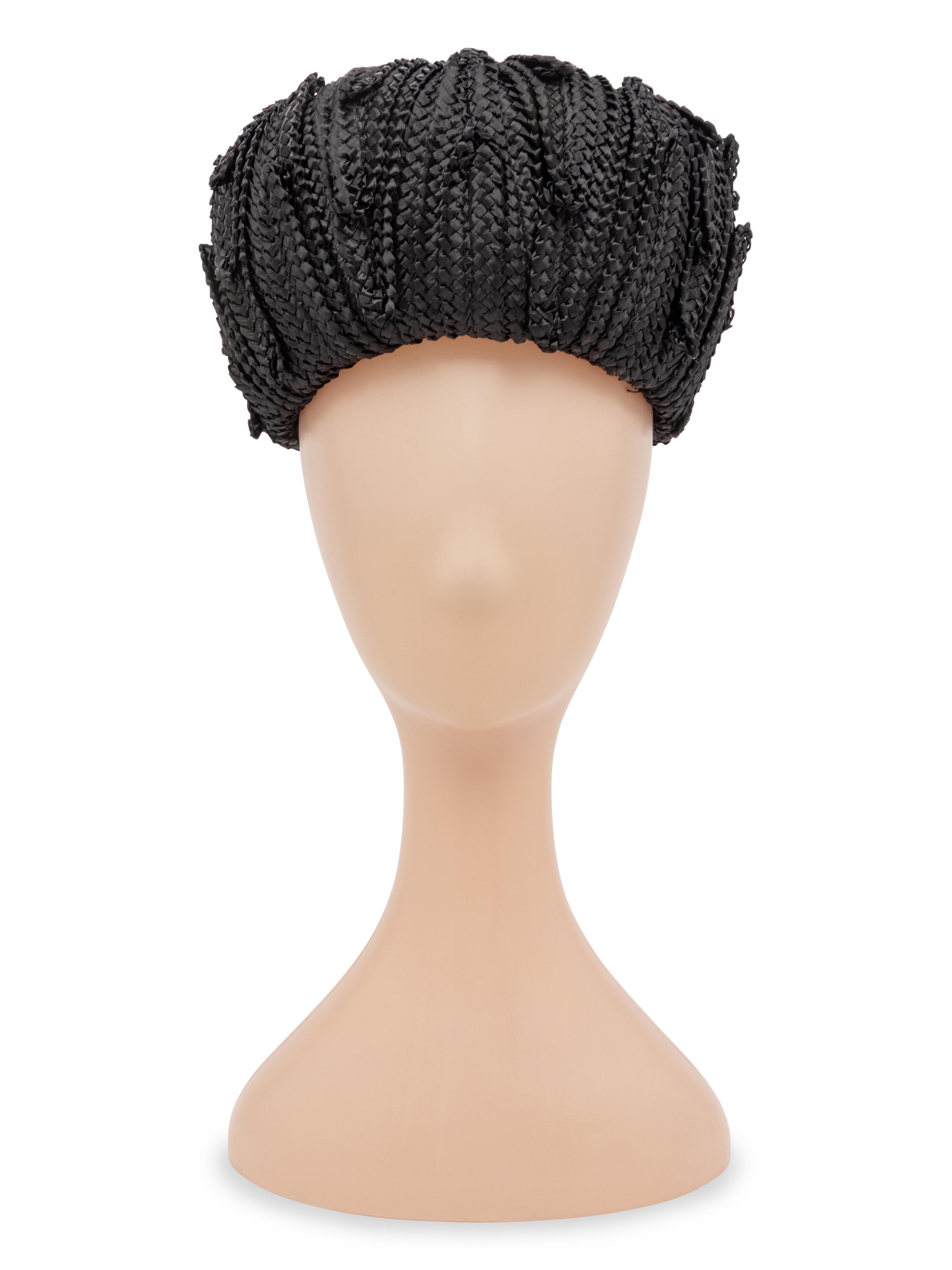 Halston, Braided Raffia Hat
