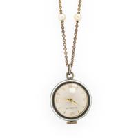 Gübelin, Enamel Pendant Ball Watch with Chain