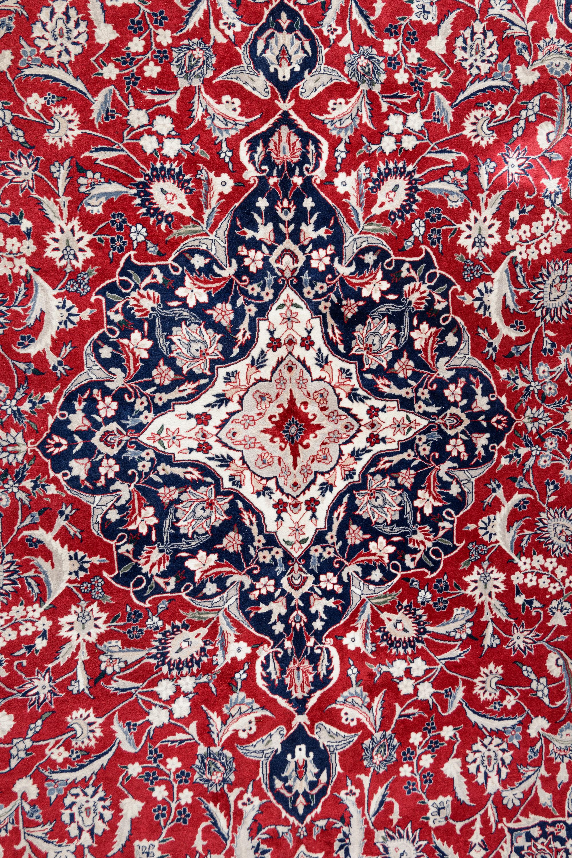 A Kashan Wool Rug