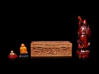 Four Chinese Carved Wood Articles