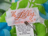 A Lilly Pulitzer Green and Blue Floor Length Caftan, Size S.