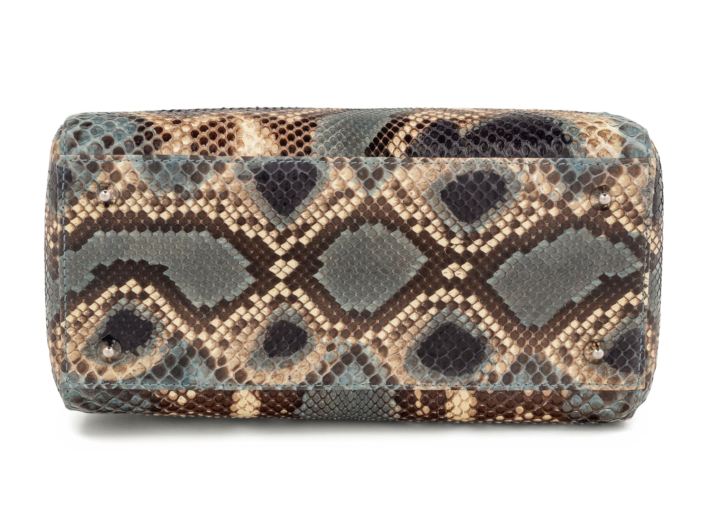 Christian Dior Multicolored Python Small Lady Dior Bag, 2011