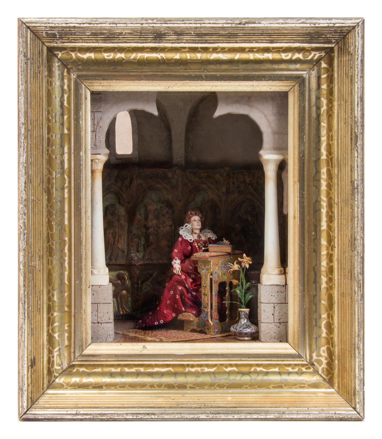 Two Miniature Room Boxes Height 14 inches. — JEFFREY G. GUENO AND FRANK L. HANLEY
